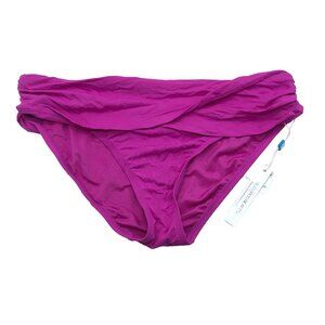 Bleu Rod Beattie James Bonded Sarong Bikini Bottom Purple Crush Size 12